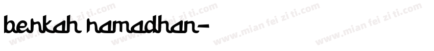berkah ramadhan字体转换